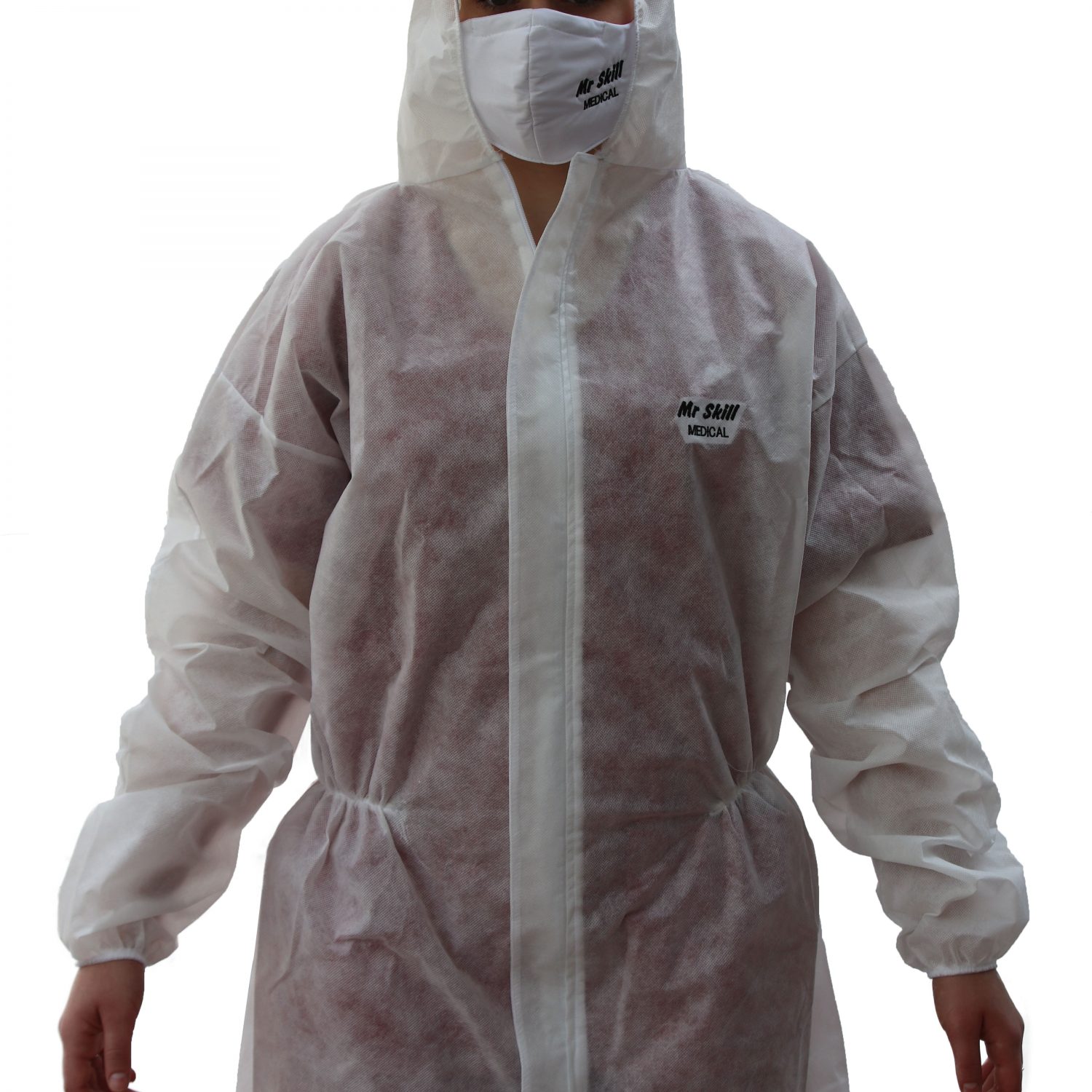 Coverall with hood (single use)